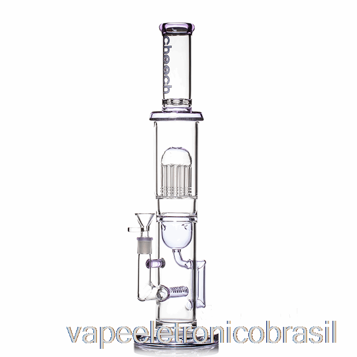 Vape Eletrônico Cheech Vidro árvore Reciclador Big Rig Bong Roxo